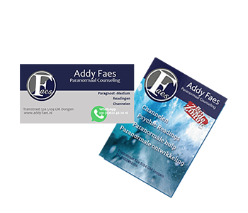 Visite kaartje en folder